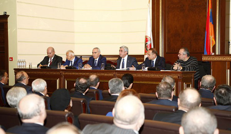 The speech of the president of RA and the president of the Republican Party Serj Sargsyan during the council meeting of the Republicans