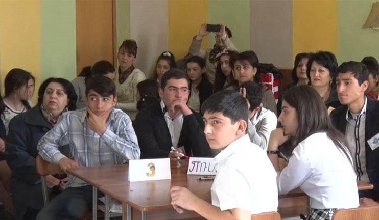 In N5 high school of Etchmiadzin a competition was arranged dedicated to the international day of Pi number