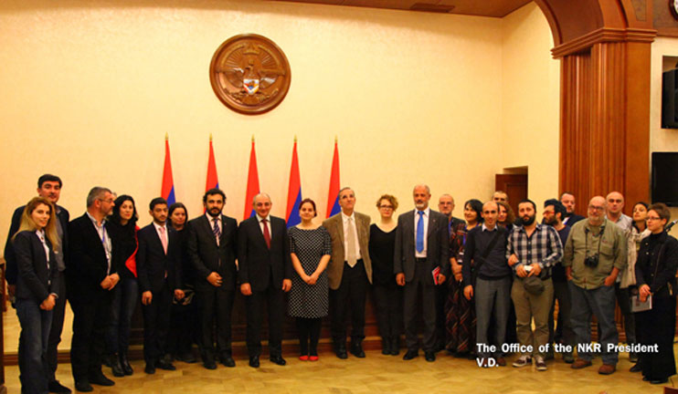 The participants of “At the foot of Ararat” media forum had a meeting with Bako Sahakyan