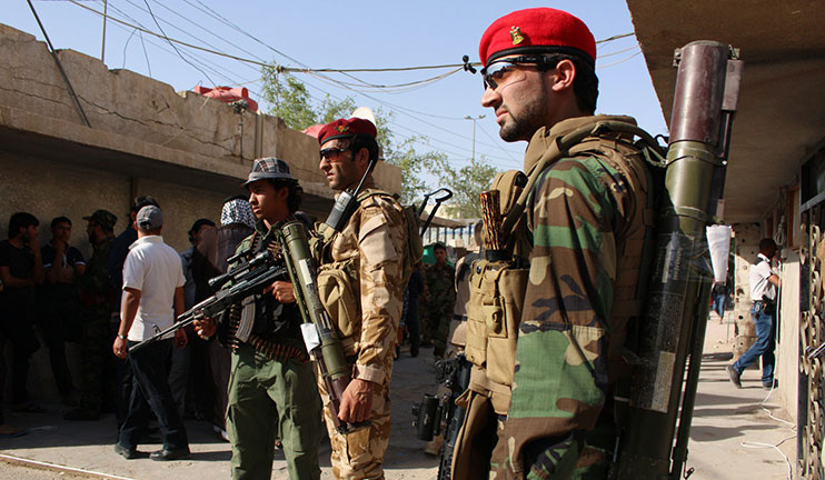 The Iraqi Army Forces Islamists Back from the Former Positions They Held