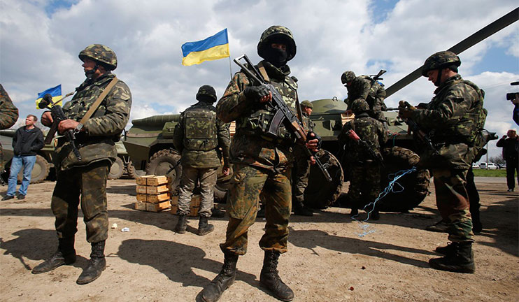 The Army in the Ukraine attempted to unarm the volunteer groups that are being formed