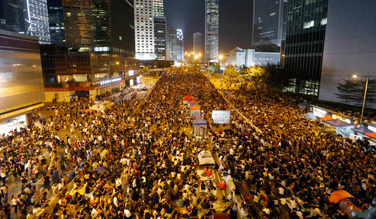 Popular Protests Resumed in Hong Kong