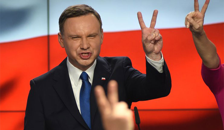 The opposition candidate Andrzej Duda won the presidential elections in Poland