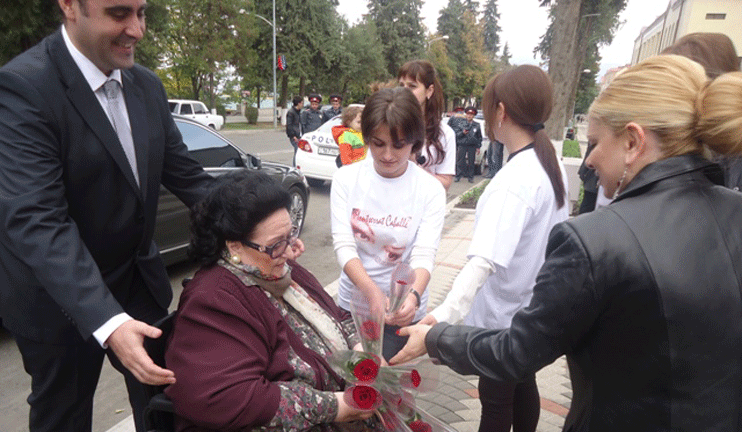 Montserrat Caballe  Gives A Concert in Rebirth Square in Stepanakert