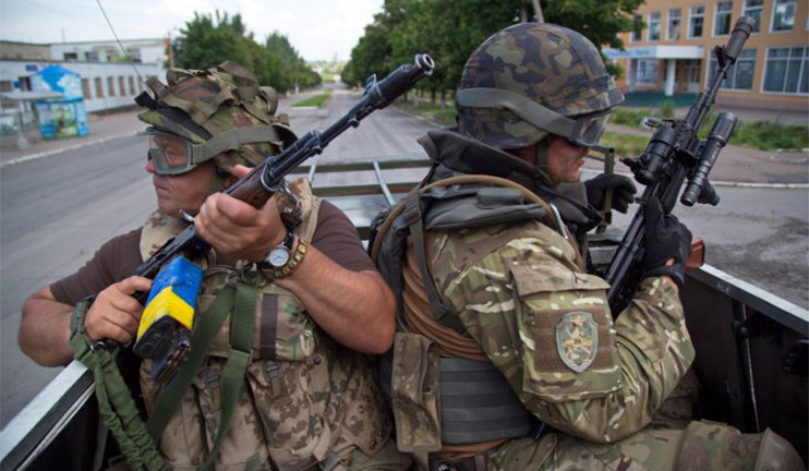 Ukraine Army blames the militia for using heavy weaponry