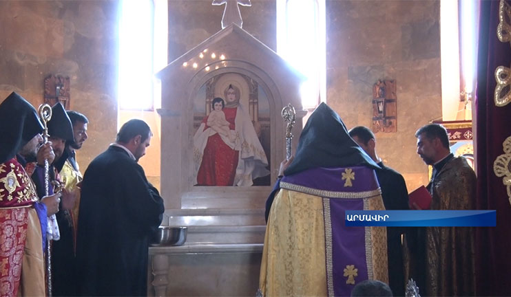 The newly built St. Mary church of Aratashen village of Armavir region was consecrated