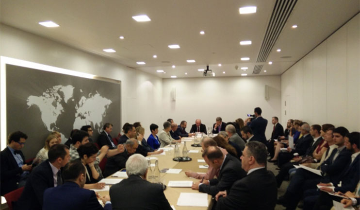 The delegation lead by Bako Sahakyan participated in the discussion organized in Chatham Housem