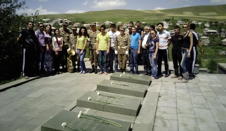 A group of freedom fighters and educators from Vahan village were awarded with medals