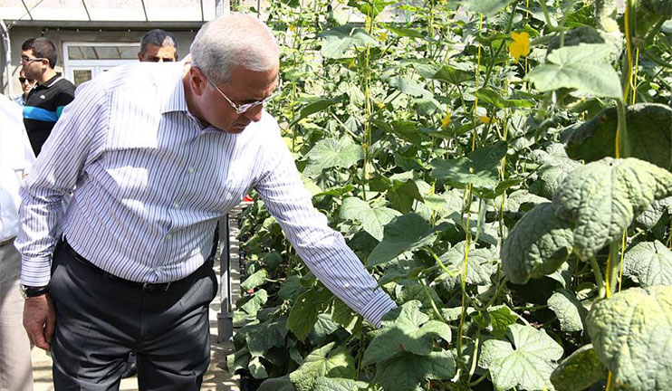 Sergo Karapetyan watched the process of agriculture works in Lori Region