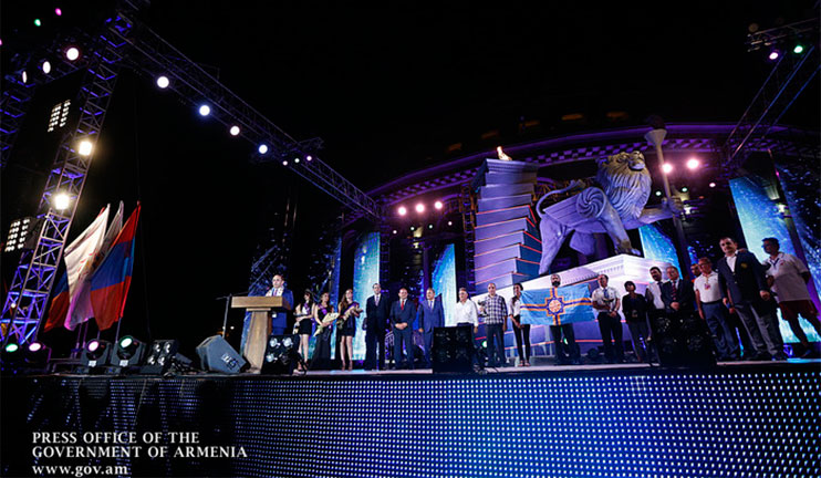 The closing ceremony of the Pan-Armenian games took place in the Freedom Square