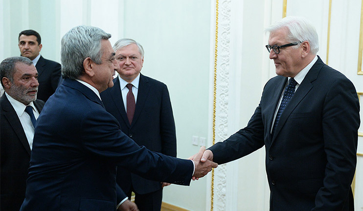 Germany’s Foreign Minister Walter Steinmeier Visits Yerevan