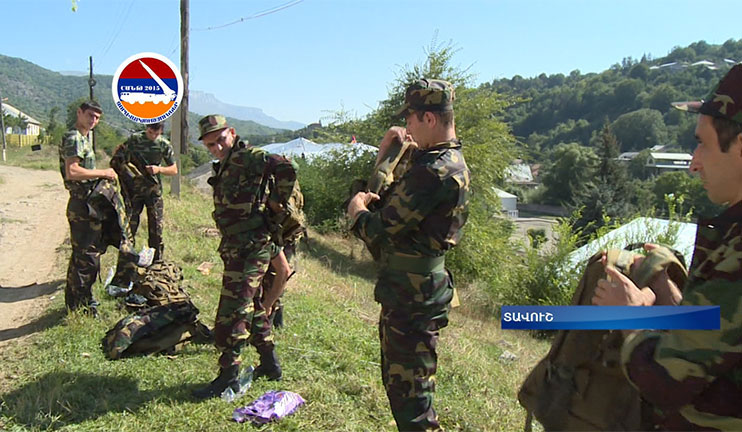 Conventional alarm was sounded in Dilijan as a part of the military exercises plan