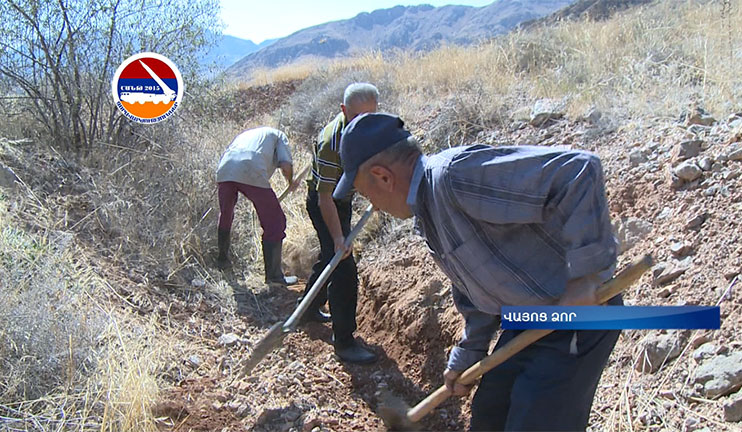 Inhabitants of one of the villages of Vayots Dzor participated in the "Shant-2015" military exercises