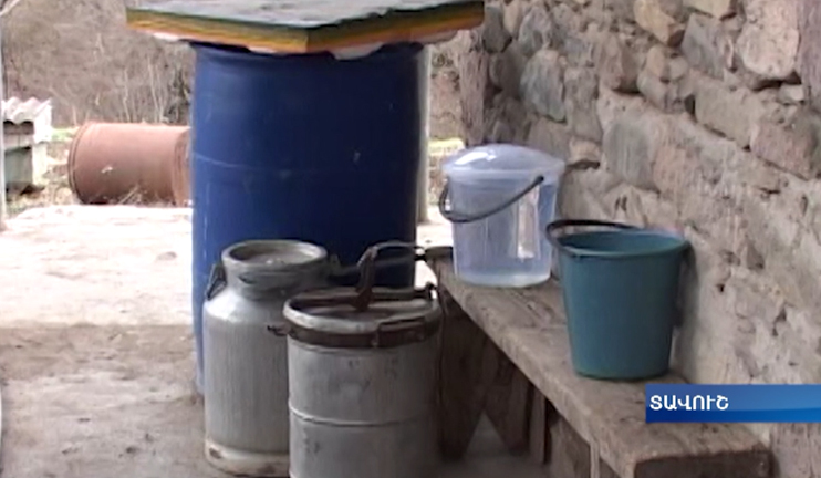 Drinking water in bordering Baghanis village