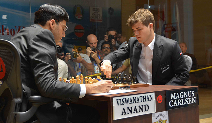 Magnus Carlsen and Viswanathan Anand still competing for champion’s title