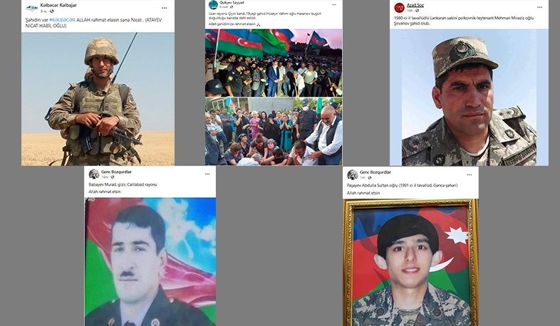 There is panic in Azerbaijani social networks. Photos of killed are published