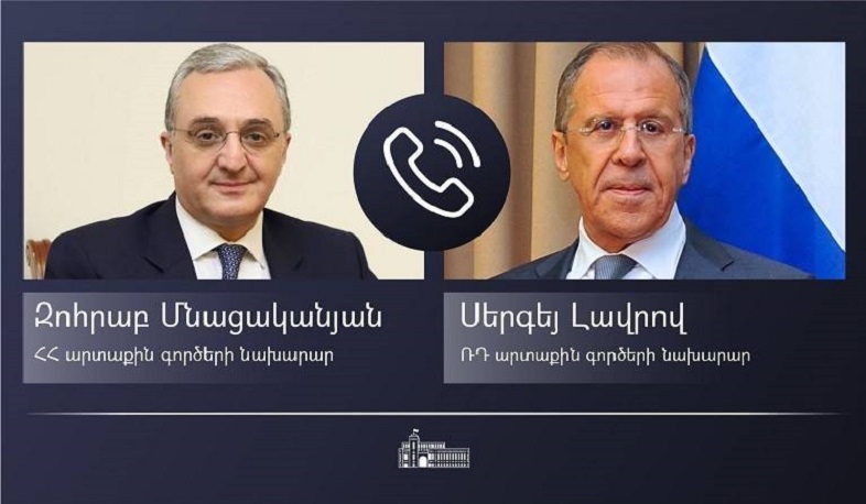 Մնացականյանը Լավրովի հետ քննարկել է ԼՂ հակամարտության գոտում իրադրության վերջին զարգացումները