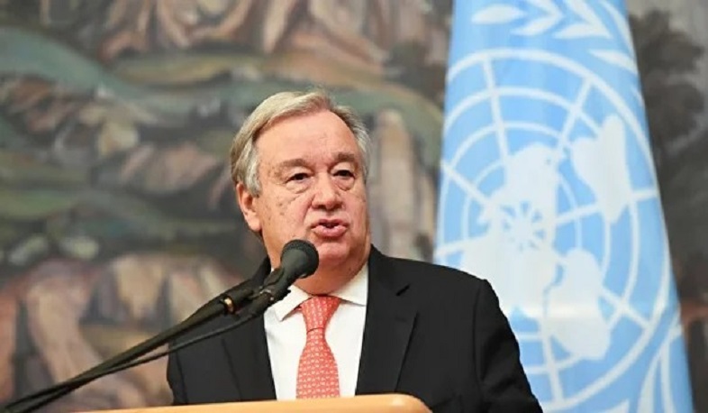 The UN Secretary General is concerned about the targeting of settlements in the Karabakh conflict zone