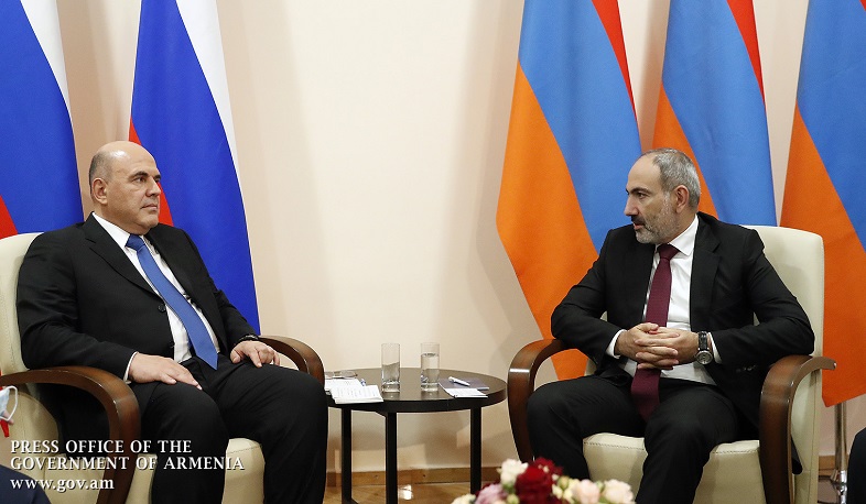 Nikol Pashinyan met with Mikhail Mishustin