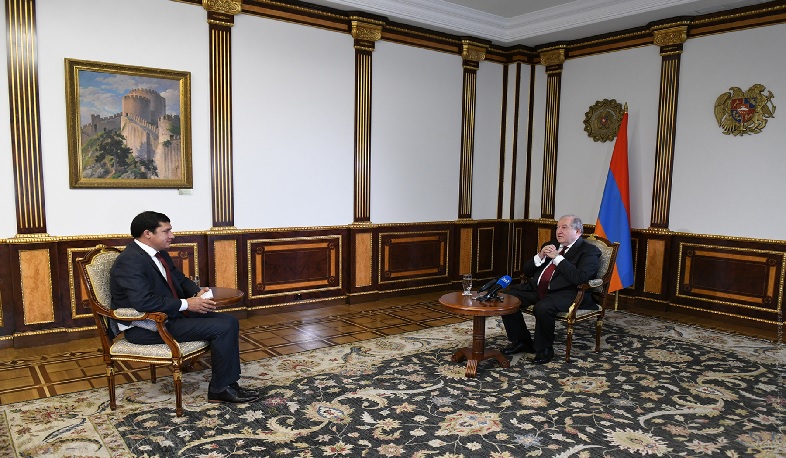 In an interview with Alghad TV, the President of Armenia addressed the Arab world