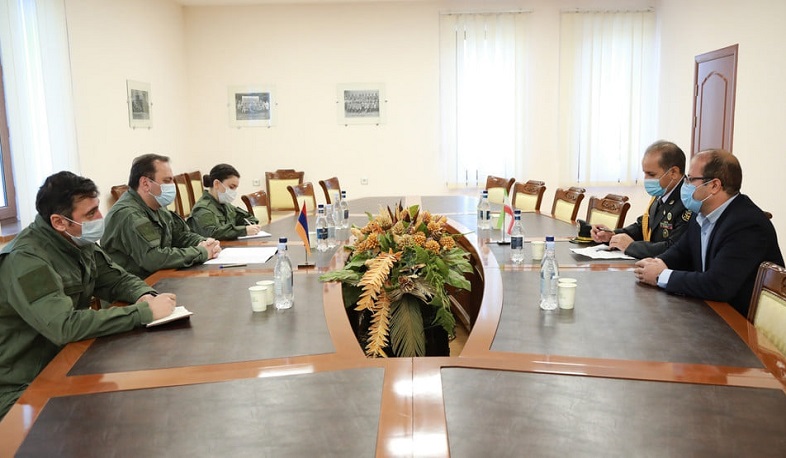 A meeting was held with the newly appointed military attache of the Iranian Embassy at the Ministry of Defense