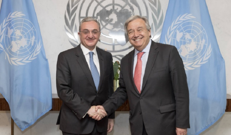 Mnatsakanyan presented the situation in Artsakh to the UN Secretary-General