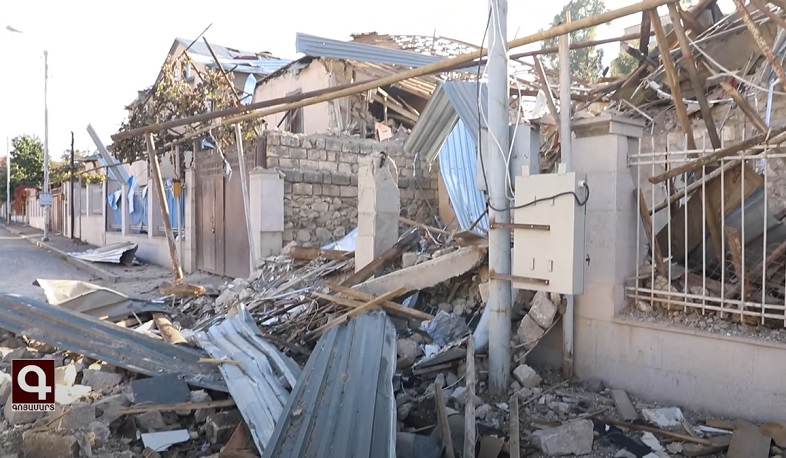 The enemy again fired rockets at the peaceful settlements of Artsakh at night. Video