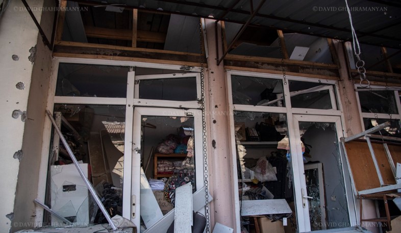 The central market of Stepanakert was shelled in the morning.