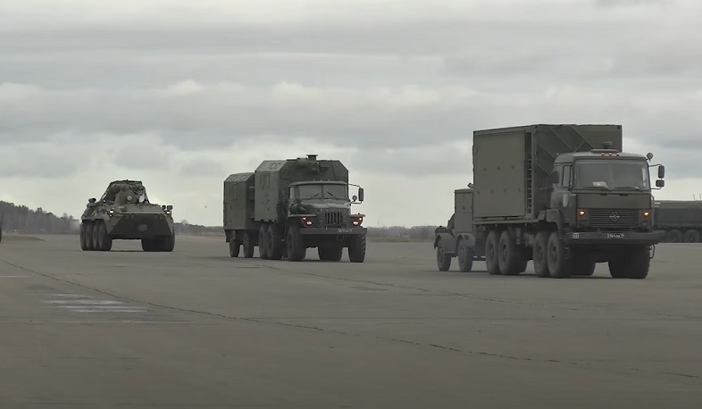 Another 30 peacekeepers, also armored vehicles were transported from Ulyanovsk to Yerevan