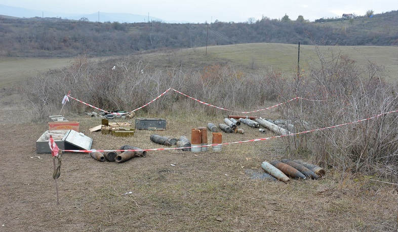 Unexploded ordnance will be destroyed in Khnatsakh and Aygestan communities