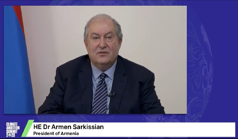 ՀՀ նախագահը Climate Ambition Summit-ում առաջարկել է նորարարական մոտեցում՝ «Պարտքը՝ ի նպաստ կլիմայի» բանաձևով
