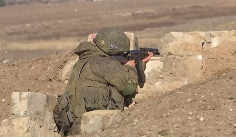 Servicemen of the Russian peacekeeping contingent in Nagorno-Karabakh began classes in the main subjects of combat training