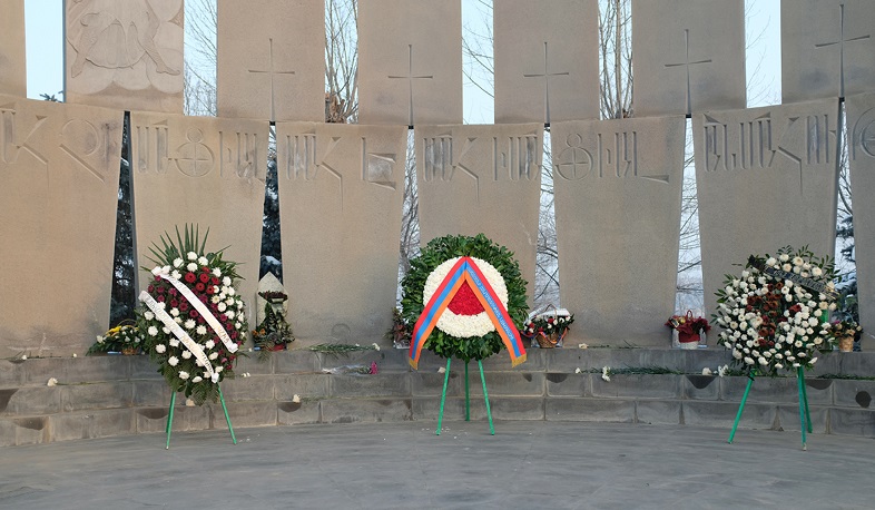 A wreath was laid on behalf of Armen Sarkissian in Yerablour