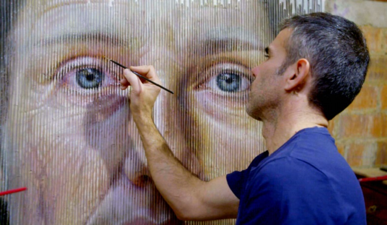 Испанский художник Серджи Каденас рисует магические 3-х мерные портреты: видео