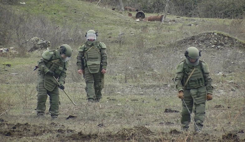 Peacekeeping engineering units continue demining in Artsakh