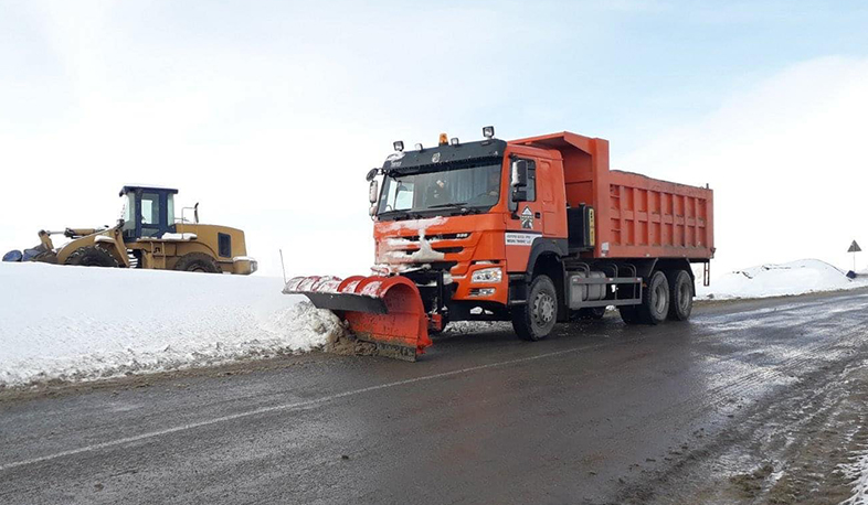 Թթուջուր-Նավուր ավտոճանապարհը փակ է, կատարվում են մաքրման և աղով, ավազով մշակման աշխատանքներ