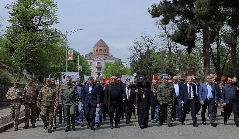 Спикер Национального Собрания Арцаха принял участие в марше, посвященном 106-й годовщине Геноцида армян