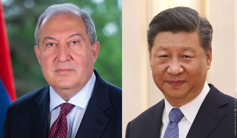 Armenian President Armen Sarkissian congratulates Xi Jinping