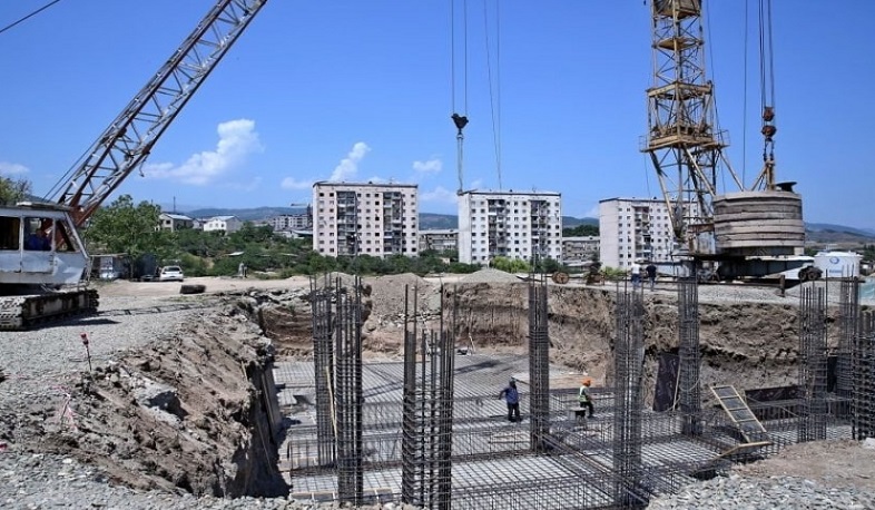 Construction of a new district continues in Stepanakert