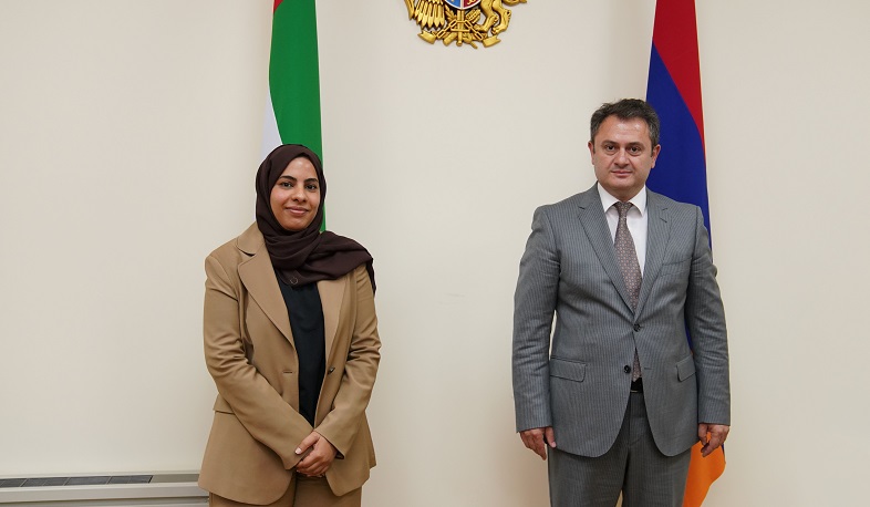 Hayk Chobanyan and UAE Embassy Chargé d'Affaires discuss High-tech industry issues