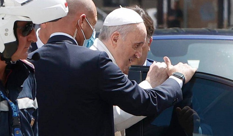 Pope Francis leaves hospital 10 days after colon surgery