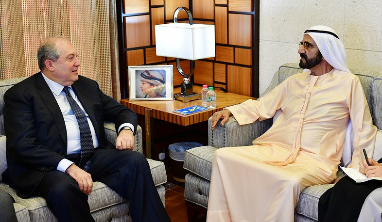 Armen Sarkissian sent a congratulatory message to Ruler of Dubai, Sheikh Mohammed bin Rashid Al Maktoum