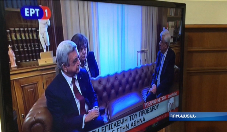 RA President's visit to Greece was entirely live broadcast  on Greek Television