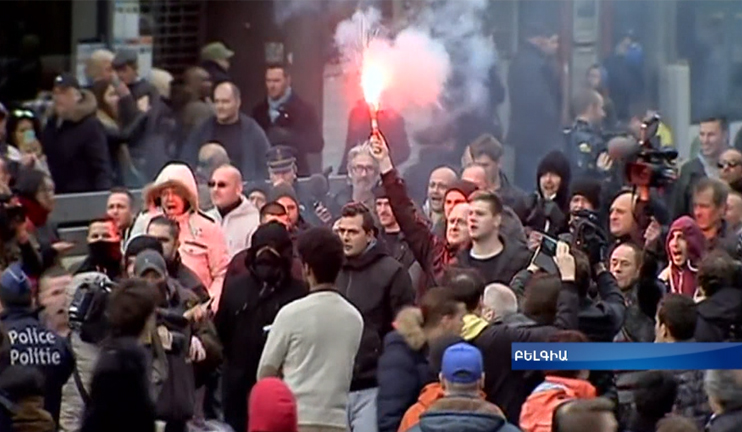 People of Belgium organize a march to prove it is impossible to threaten native Europeans