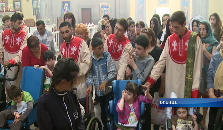 Kharberd orphanage children were baptized in the Holy Trinity Church