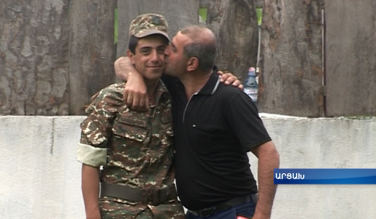 Parents from Odzun visited their  sons serving in Artsakh