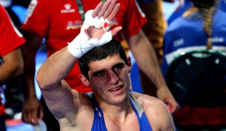 Vladimir Margaryan finishes performance at the Olympics