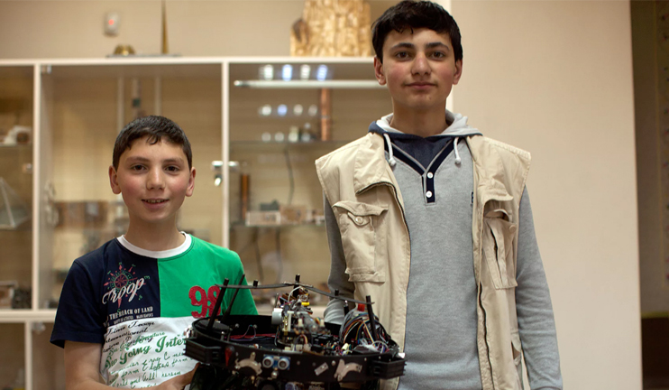 The Guardian refers to Armenian schoolboys engaged in robotics