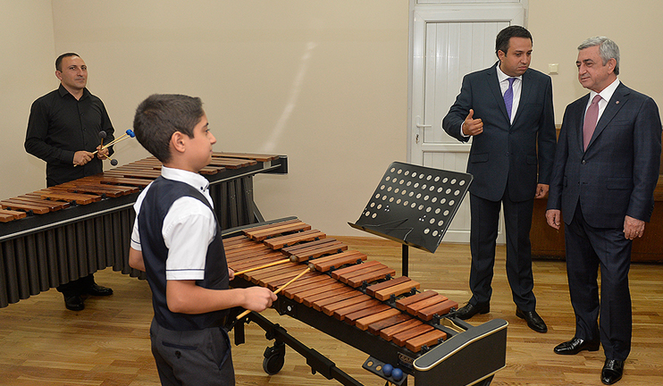 Renovated Tchaikovsky Specialized Secondary Music School opening