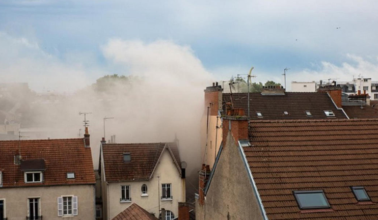 Apartment block blast in France